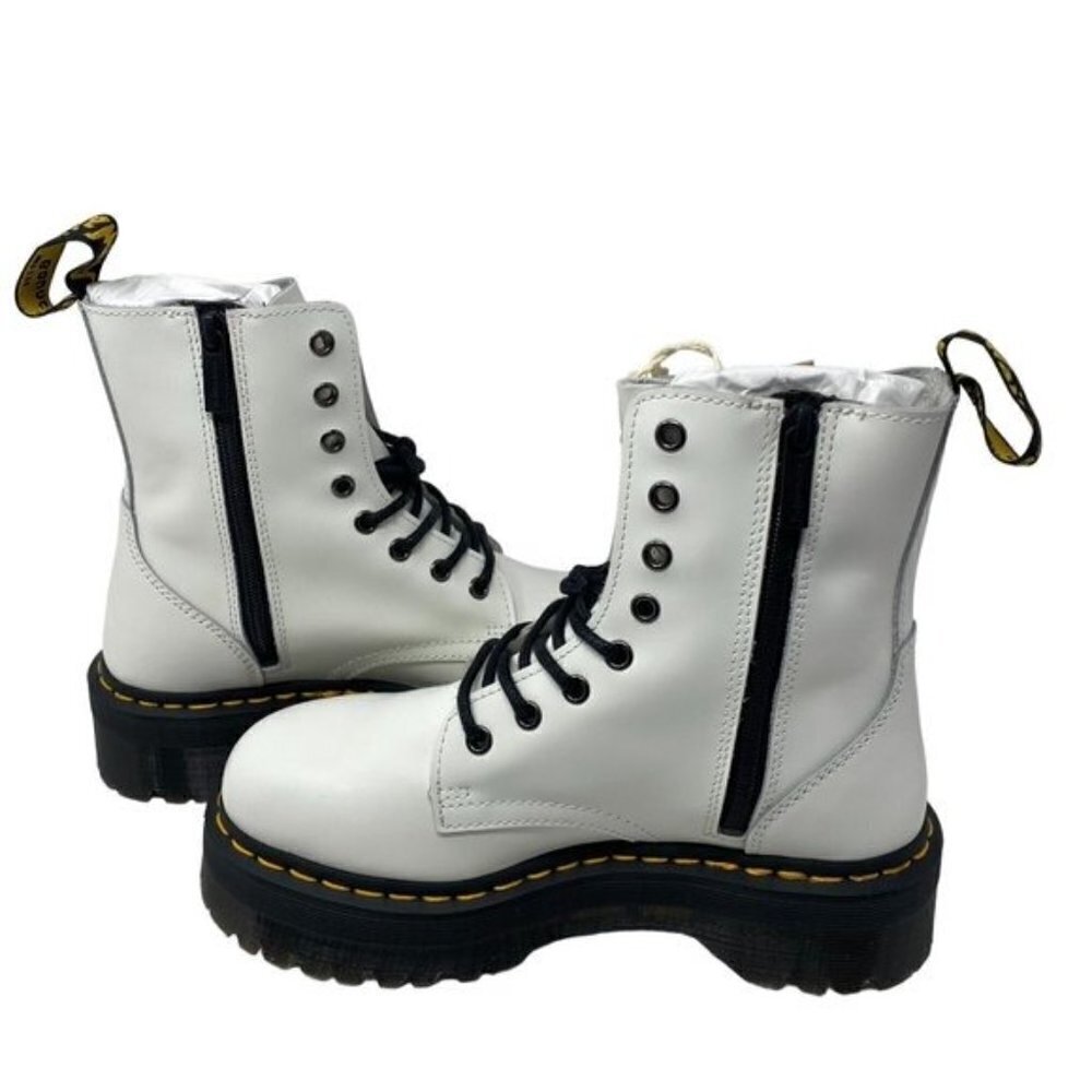 Dr. Martens JADON BOOT SMOOTH LEATHER PLATFORMS Unisex Men's 7 - Picture 7 of 13